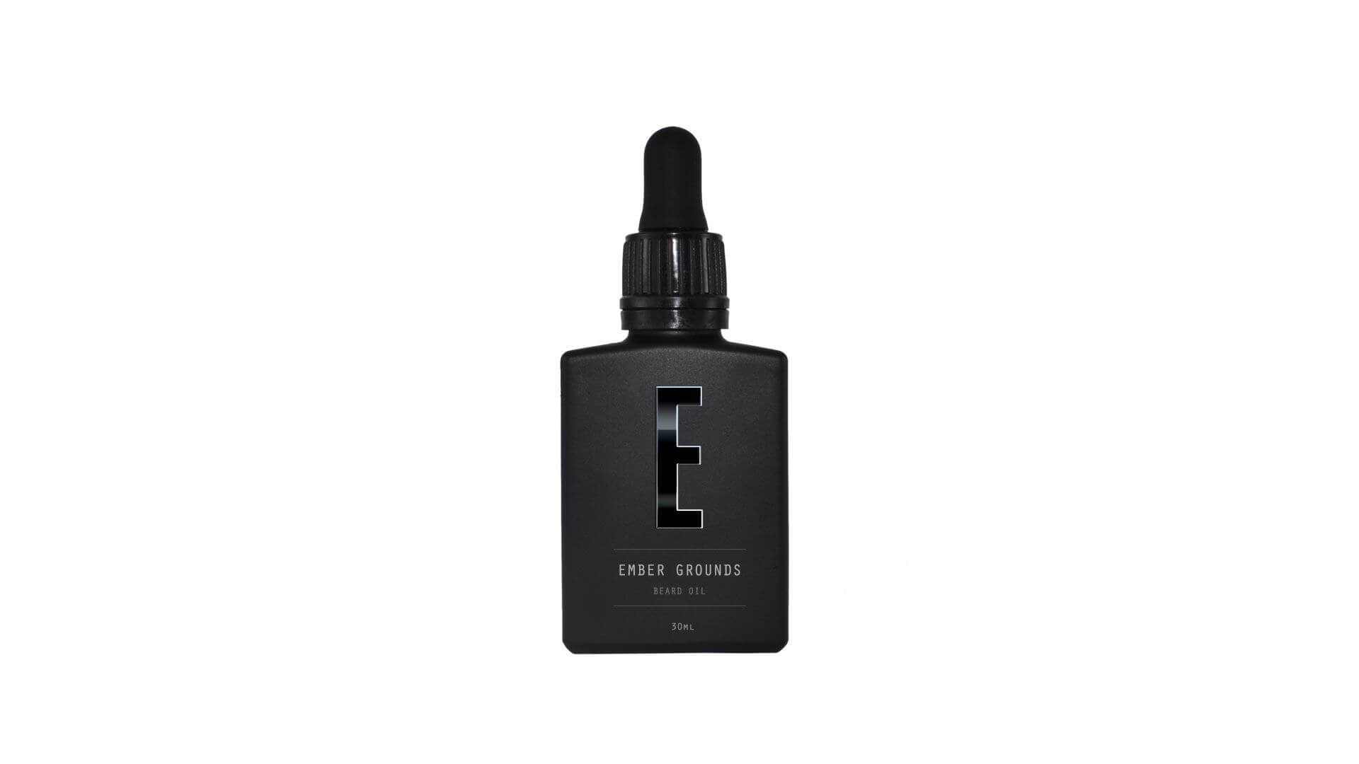 Single bottle of Ember Grounds Beard Oil - Premium beard care oil from Beardifulman